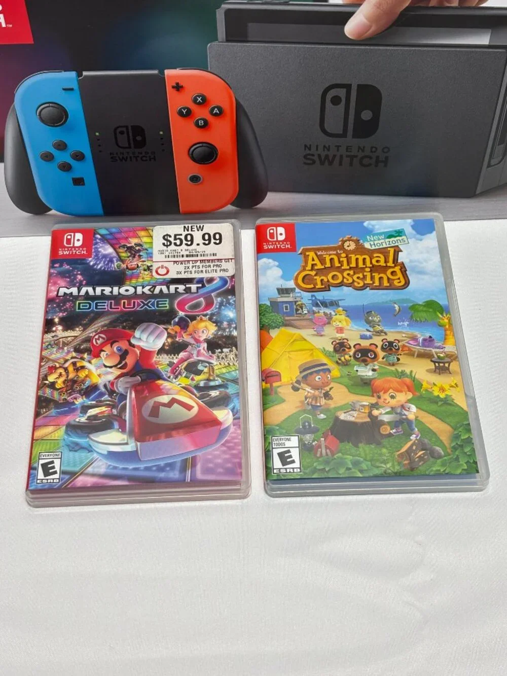 Nintendo Switch V1 in box complete with 2 Games